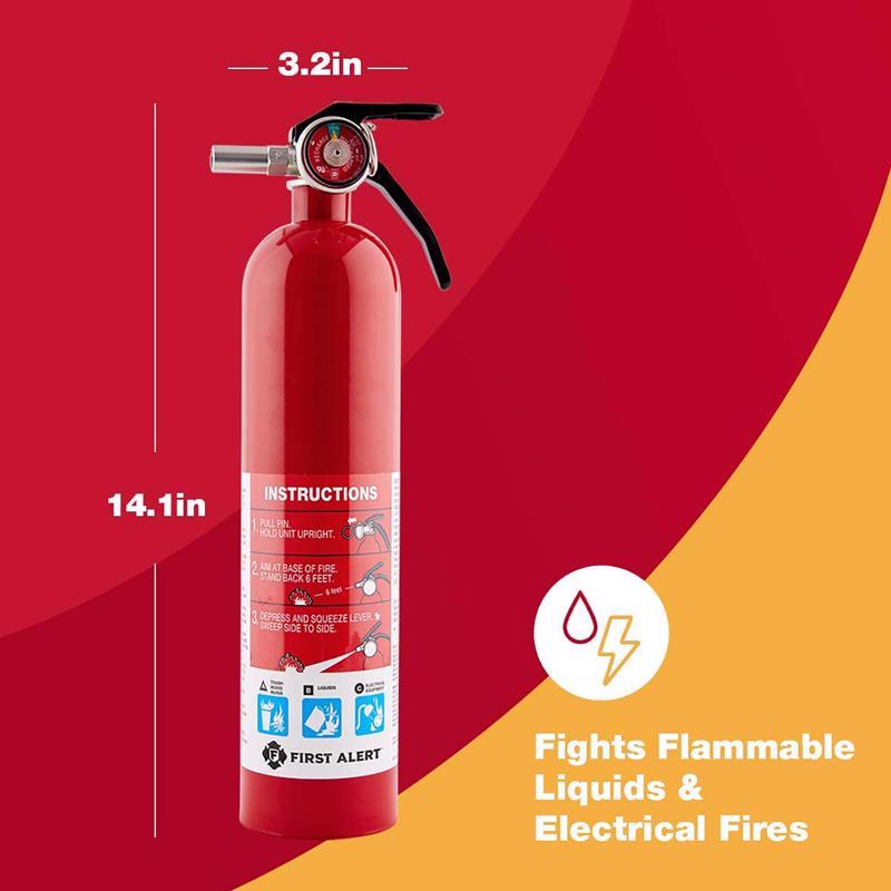 First Alert 2-3/4 lb Fire Extinguisher For Garage OSHA/US Coast Guard Agency Approval