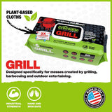 Crocodile Cloth Grill Wipes 80 wipes 3.5 in. H X 15 in. L X 10 in. W 1 pk