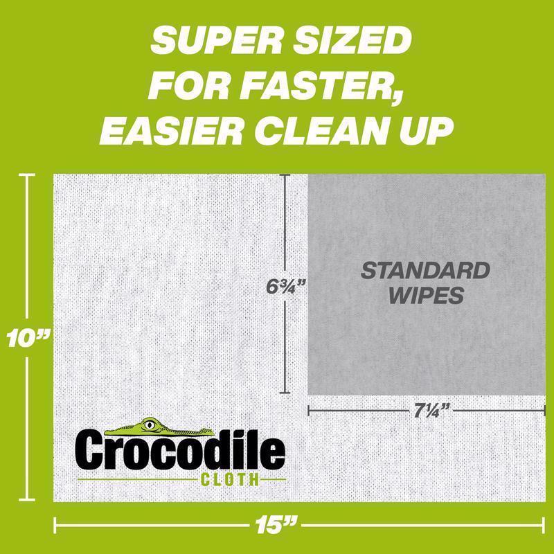 Crocodile Cloth Grill Wipes 80 wipes 3.5 in. H X 15 in. L X 10 in. W 1 pk