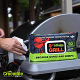 Crocodile Cloth Grill Wipes 80 wipes 3.5 in. H X 15 in. L X 10 in. W 1 pk