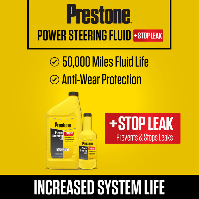 Prestone Power Steering Fluid/Stop Leak 12 oz