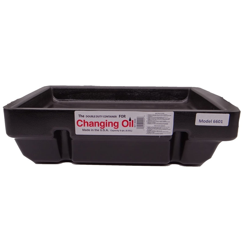 Midwest Can Black 5 in. H Polyethylene 9 qt Drain Pan