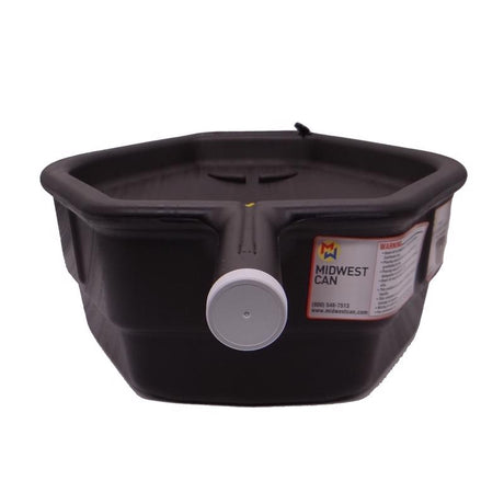 DRAIN PAN BLK 15QT 6.4"H