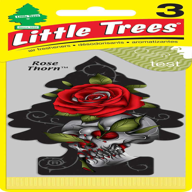 Little Trees Rose Thorn Scent Air Freshener Solid 3 pk