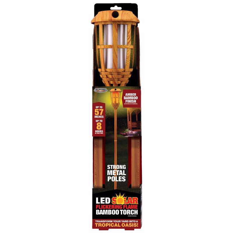 BAMBOO TORCH LED AMB 57"