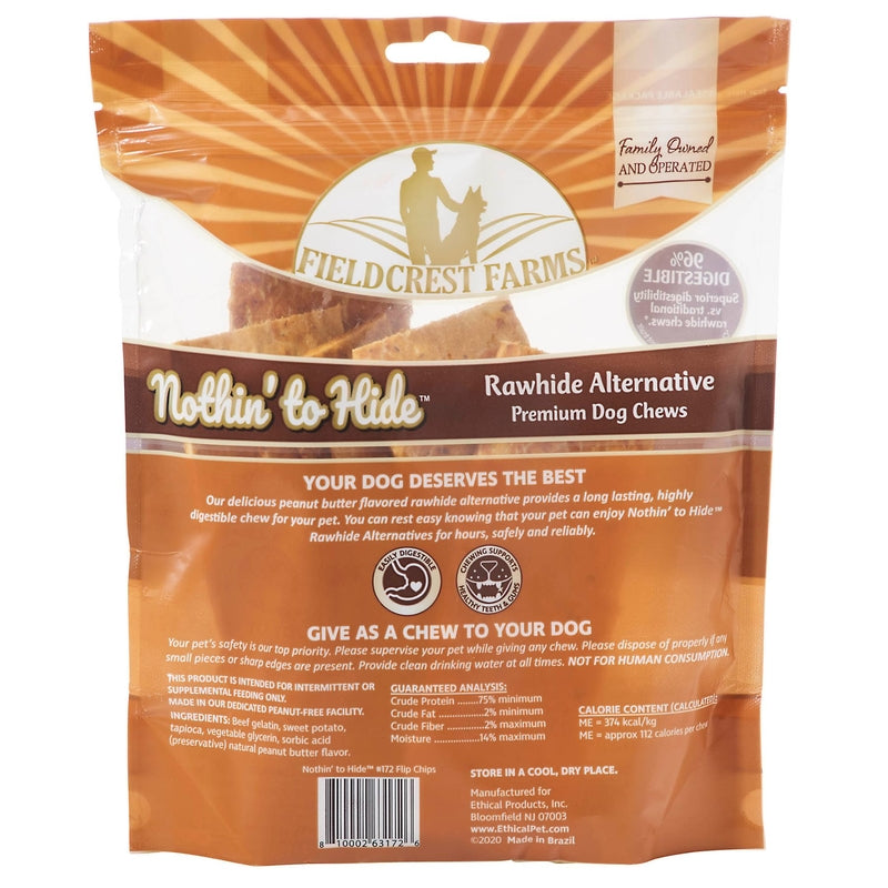 Fieldcrest Farms Nothin' to Hide Peanut Butter Grain Free Chews For Dogs 8 pk