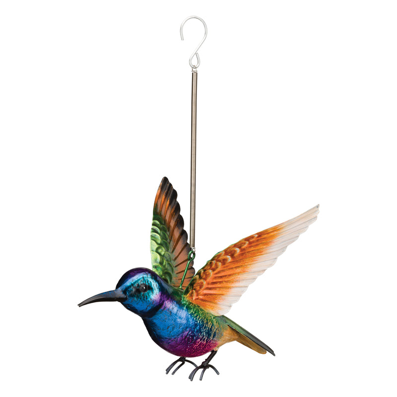 Regal Art & Gift Assorted Metal 10.75 in. H Bouncie Bird/Hummingbird Garden Stake Spinner