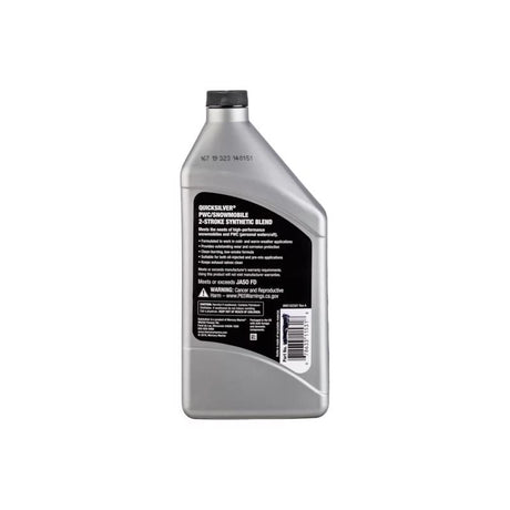 Quicksilver 2-Cycle Synthetic Blend Motor Oil 32 oz 1 pk