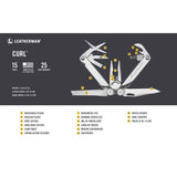 Leatherman Curl 15-in-1 Multi-Purpose Tools 1 pc