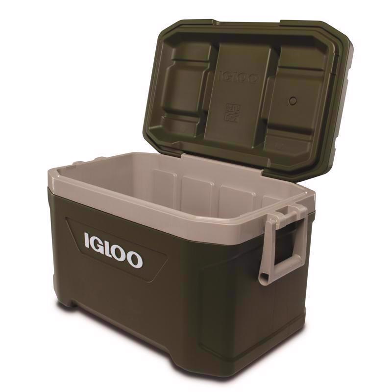 Igloo 60367 Sportsman Latitude 52 Cooler Box, Approx. 11.2 gal (49 L), Sportsman, Latitude, Outdoor, Camping, Leisure, Fishing, Green