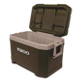 Igloo 60367 Sportsman Latitude 52 Cooler Box, Approx. 11.2 gal (49 L), Sportsman, Latitude, Outdoor, Camping, Leisure, Fishing, Green