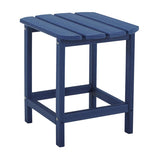 Signature Design by Ashley Sundown Treasure Blue Rectangular Plastic Slat Top End Table