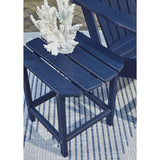 Signature Design by Ashley Sundown Treasure Blue Rectangular Plastic Slat Top End Table