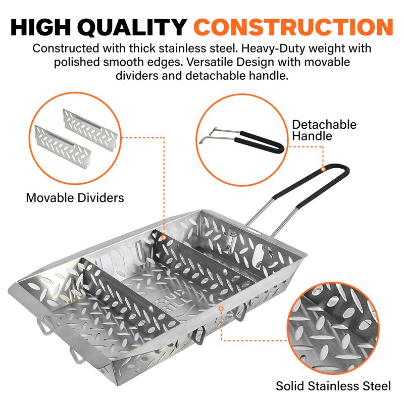 Proud Grill UltraVersatile Stainless Steel Grill Basket 15 in. L X 10 in. W 1 pk