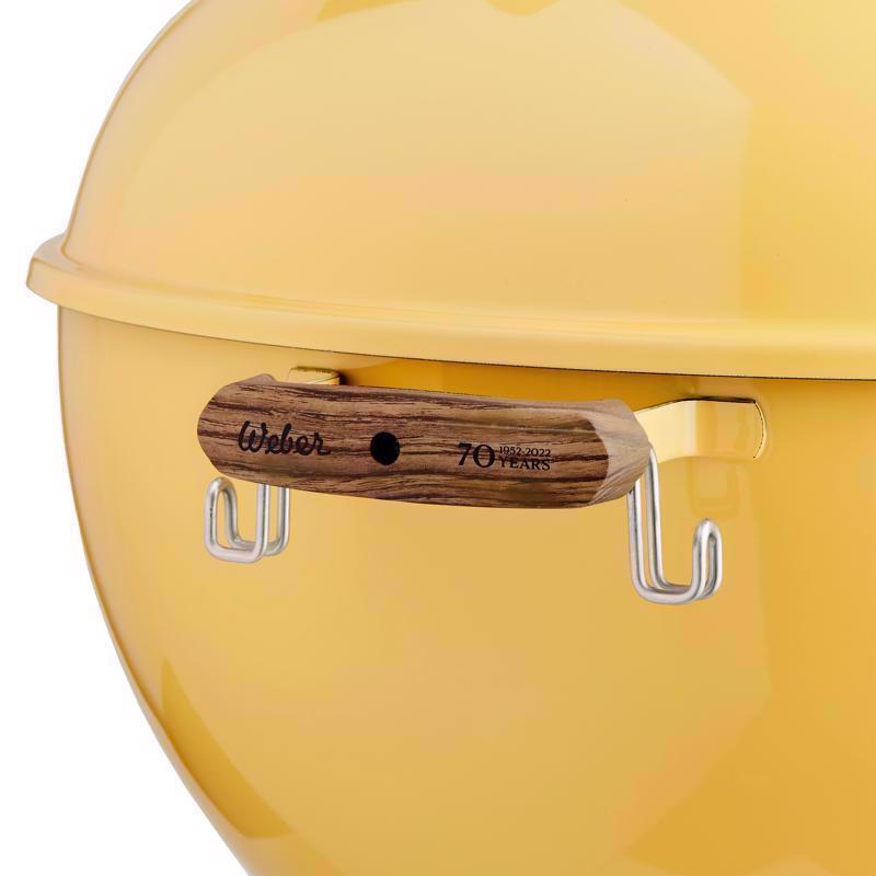 Weber 22 in. 70th Anniversary Kettle Charcoal Grill Hot Rod Yellow