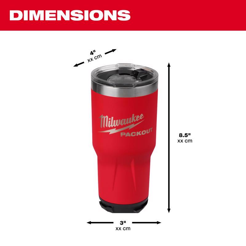 Milwaukee Packout 30 oz Red Tumbler