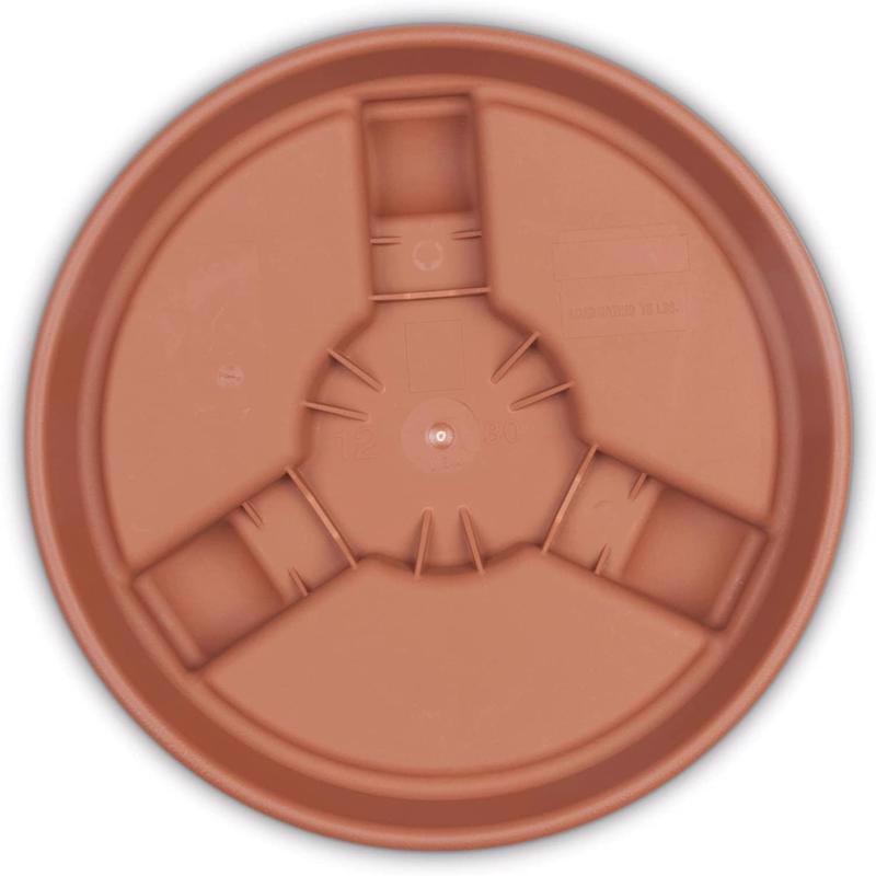 Bloem 3.5 in. H X 16 in. W X 16 in. D Terracotta Plastic Plant Caddy