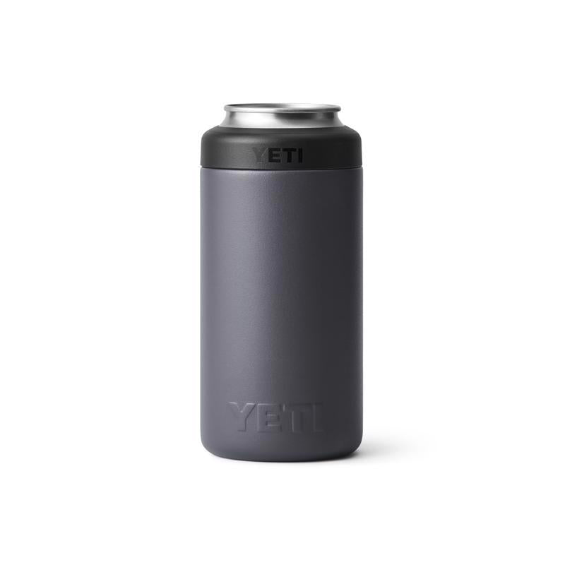 YETI Rambler 16 oz Colster Charcoal BPA Free Tall Can Insulator