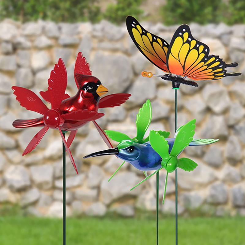 Exhart WindyWings Assorted Plastic Wind Chime