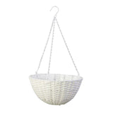 HANGING BASKET WHITE 14"