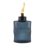 TIKI Assorted Glass 5.8 in. Carved Tabletop Torch 1 pc