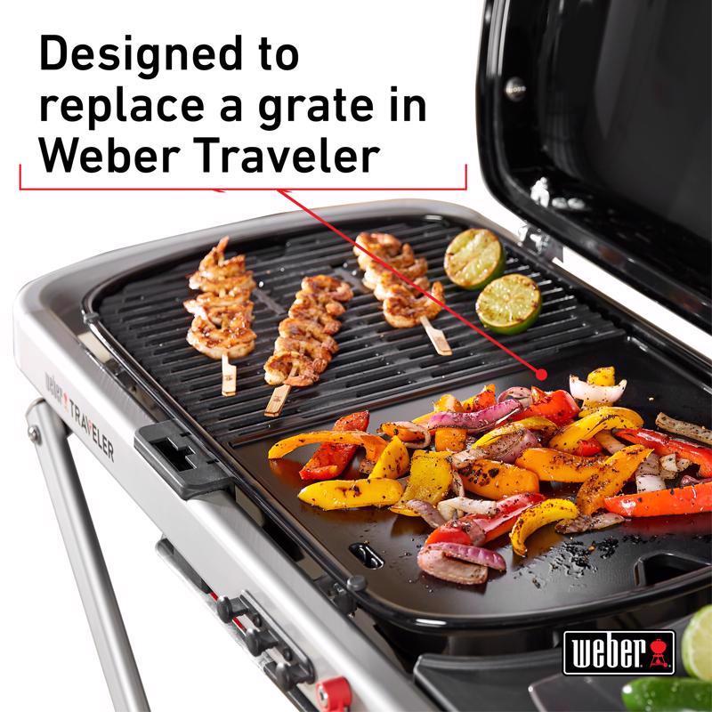Weber Traveler Cast Iron/Porcelain Griddle