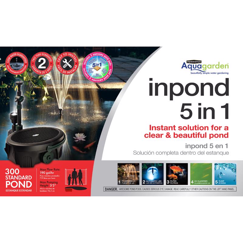 POND PUMP KIT BLK 300GAL