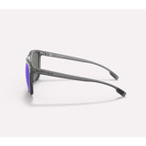Native Mesa Unisex Matte Smoke Crystal Frame Blue Lens Polarized Sunglasses