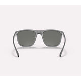 Native Mesa Unisex Matte Smoke Crystal Frame Blue Lens Polarized Sunglasses