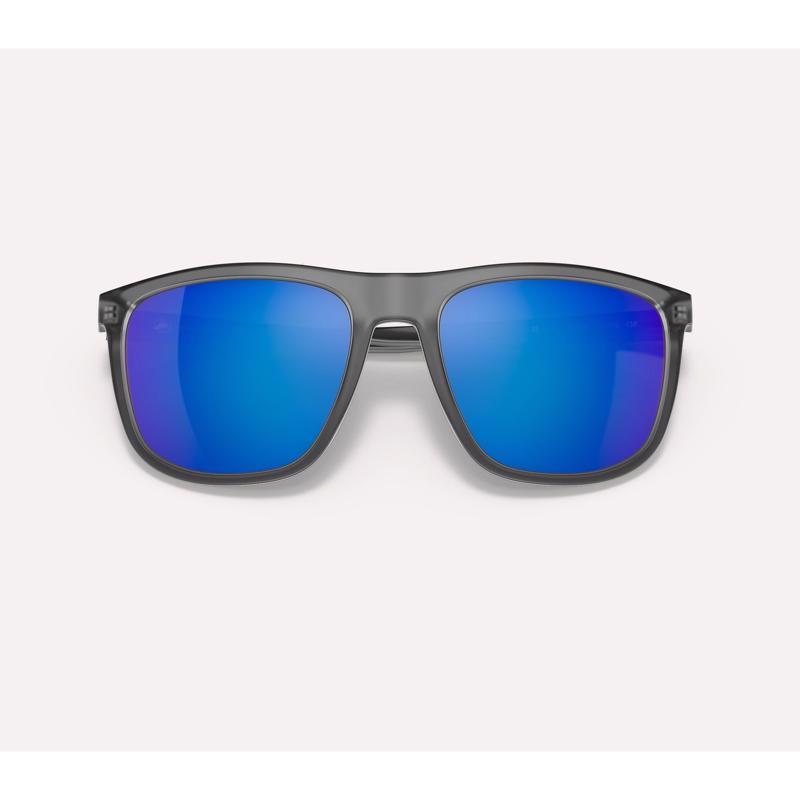 Native Mesa Unisex Matte Smoke Crystal Frame Blue Lens Polarized Sunglasses