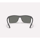Native Ridge-Runner Unisex Matte Granite Frame Blue Lens Polarized Sunglasses
