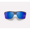 Native Ridge-Runner Unisex Matte Granite Frame Blue Lens Polarized Sunglasses