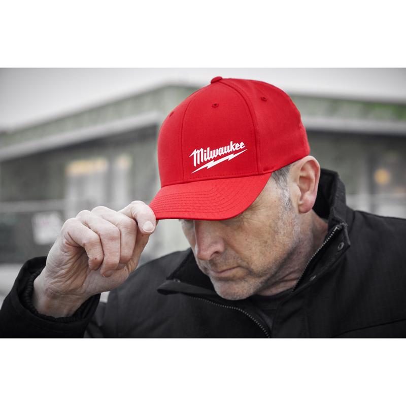 Milwaukee FlexFit Hat Red L/XL