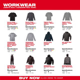 Milwaukee M Short Sleeve Men's Crew Neck Gray Hybrid Work Tee Shirt