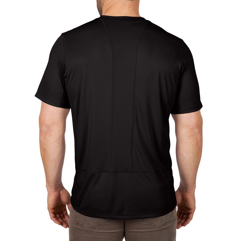 Milwaukee Workskin L Short Sleeve Men's Crew Neck Black Lightweight Performance Tee Shirt