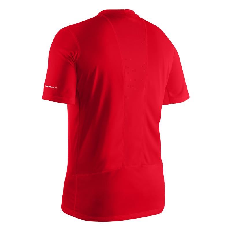 Milwaukee Workskin L Short Sleeve Men's Crew Neck Red Lightweight Performance Tee Shirt