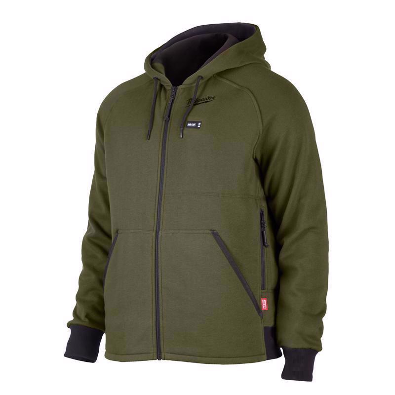 HEATED HOODIE GREEN M