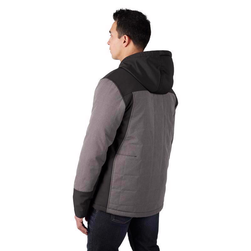 Milwaukee M12 M Long Sleeve Men's Hooded Heated Jacket Kit Gray