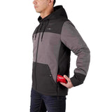 Milwaukee M12 M Long Sleeve Men's Hooded Heated Jacket Kit Gray