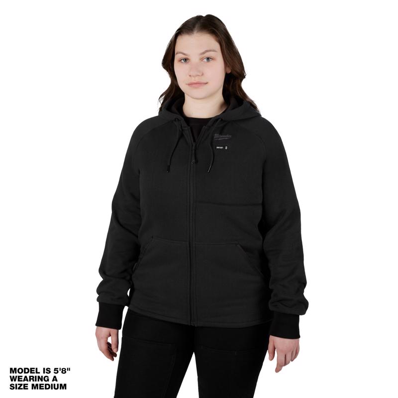 Milwaukee M12 L Long Sleeve Women's Heated Hoodie Kit Black