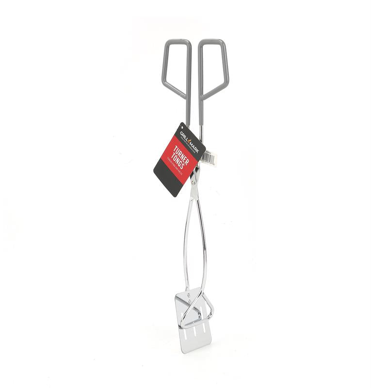 Grill Mark Steel Silver Grill Tongs 1 pk