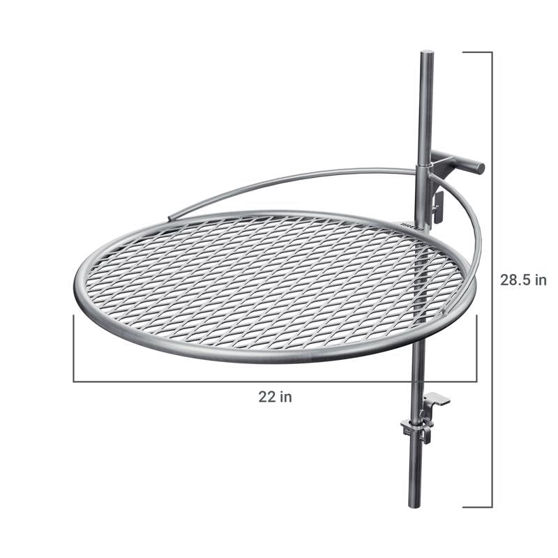 Breeo Outpost 24 Silver Camp Grill 34 in. H X 27 in. W 1 pk