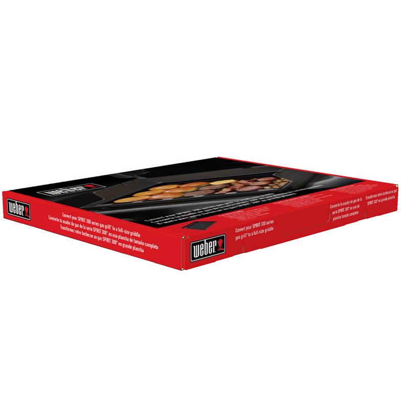 Weber Spirit 300 Series Carbon Steel Griddle 22.7 in. L X 17.3 in. W 1 pk