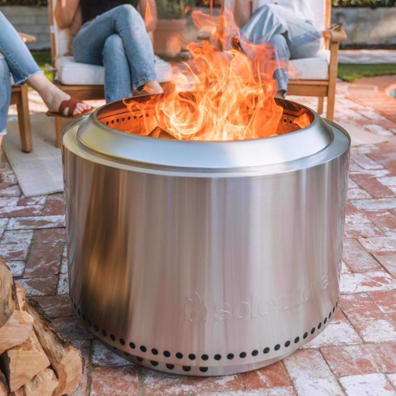 Solo Stove Yukon 2.0 27 in. W Stainless Steel Round Wood Fire Pit with Stand