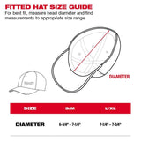 Milwaukee Workskin Fitted Hat Gray L/XL