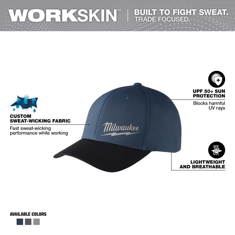 Milwaukee Workskin Fitted Hat Blue S/M