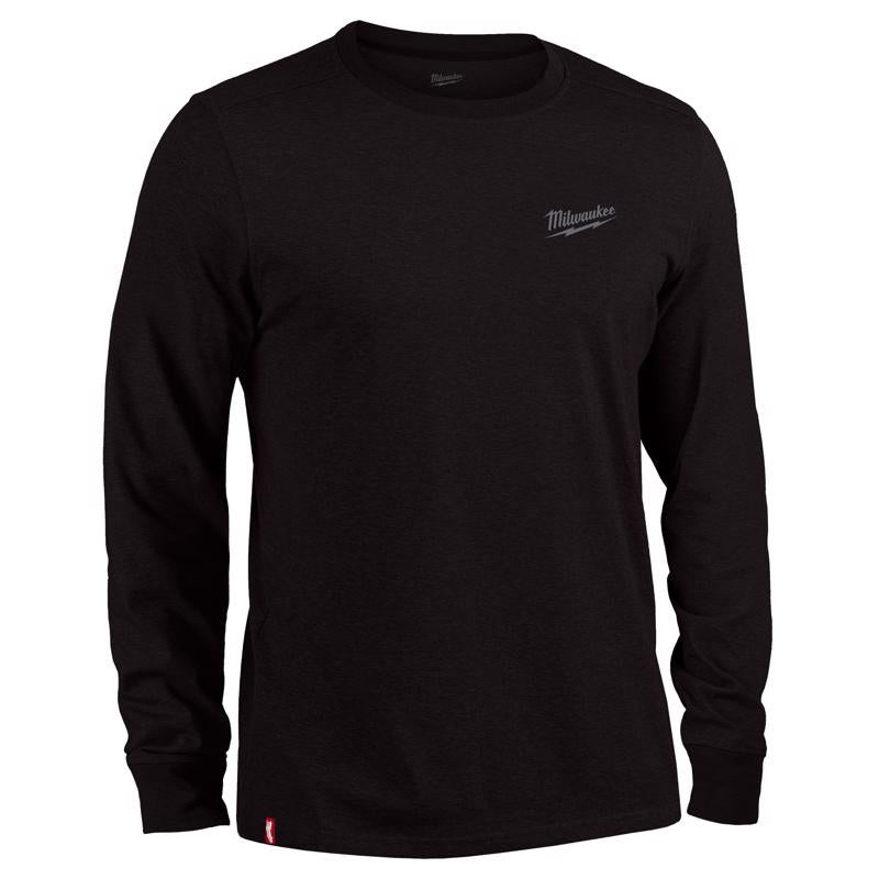 TEE SHIRT LNG SLV BLCK L