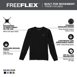 Milwaukee XL Long Sleeve Men's Crew Neck Black Hybrid Work Tee Shirt