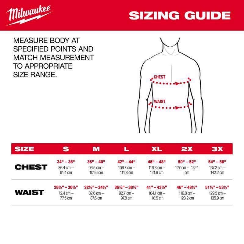 Milwaukee XL Long Sleeve Men's Crew Neck Black Hybrid Work Tee Shirt