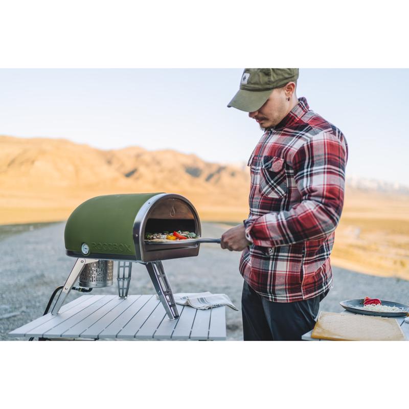 Gozney Roccbox Propane Gas Outdoor Pizza Oven Olive Green